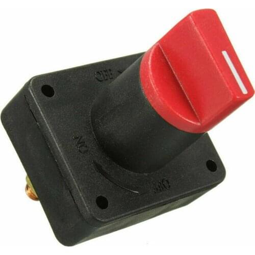 Car Master Battery Isolator Disconnect Rotary Cut Off Power Kill Switch ON/OFF 12V 300A Battery Disconnect Kill Selector Switch