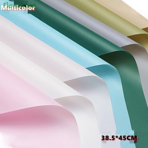 Floral Flower Wrapping Paper Waterproof Bouquet Craft Paper Tissue Paper Clothing Gift Packing Paper Pure Color Matte Paper
