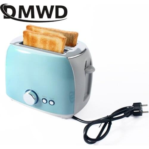 DMWD Automatic Electric Toaster 2 Slices Slot Toast Baking Oven Grill Heater Mini Sandwich Breakfast Machine Bread Maker EU Plug