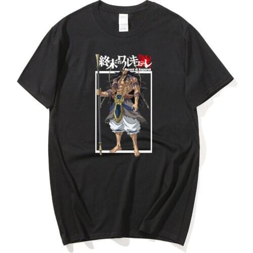 New Summer Autumn Men Anime Record Of Ragnarok Print T-shirts Soft Streetwears Short Sleeve Harajuku Cool Fashion Trend