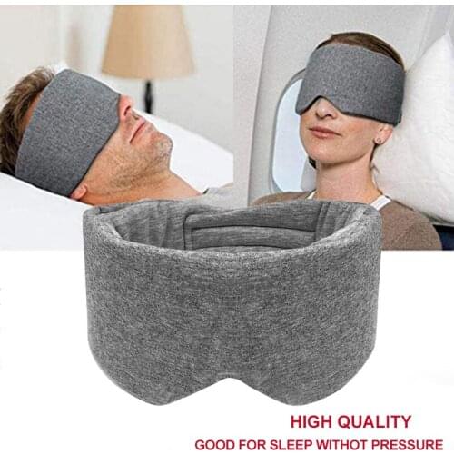 Cotton Silk Sleep Mask Blindfold Eye Cover Eye Patch Adjustable Eyeshade Blinder Blindfold Eye Patch Best Night Companion