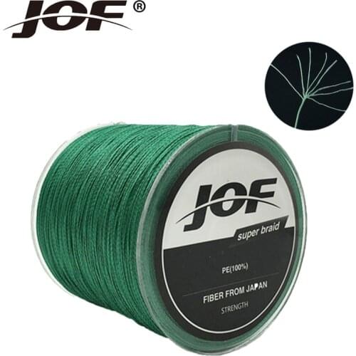 JOF 100% PE Carp Fishing Line 8 Strands 300m Super Strong Braided Fishing Wire Colorful Fly Lines For Ocean Boat Fish