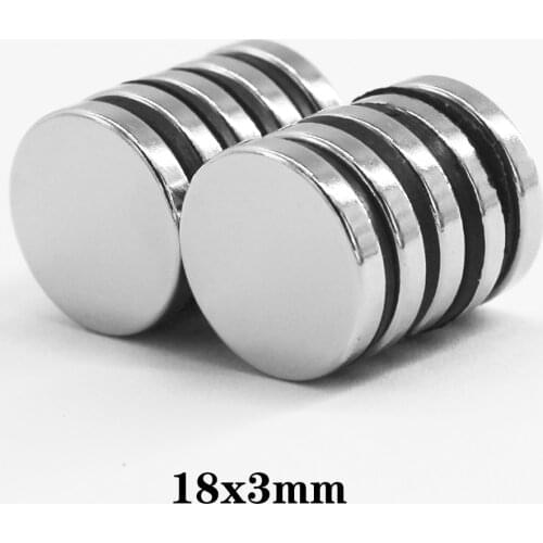 5/10/20/30/50/100pcs 18x3 mm Neodymium Disc Magnet 18mmx3mm Permanent Magnetic 18x3mm Bulk Small Round Magnets Dia 18*3 mm N35