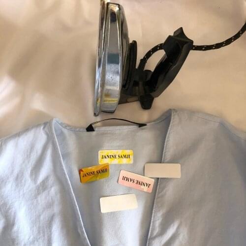 Personalized Washable Iron on Name Stickers Clothes Tag School Labels Uniform baby Toy Aged Care