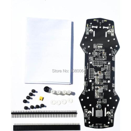 Power Distribution Board pdb board 5V/12V BEC Buzzer LED Support OSD for F3 CC3D Naze32 Flight Control QAV250 ZMR 250 RC Drone