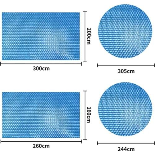 Rectangle/Round Pool Cover Swimming Pool Heat Preservation Cover Outdoor Bubble Blanket Heat Insulation Dustproof Pool Cover