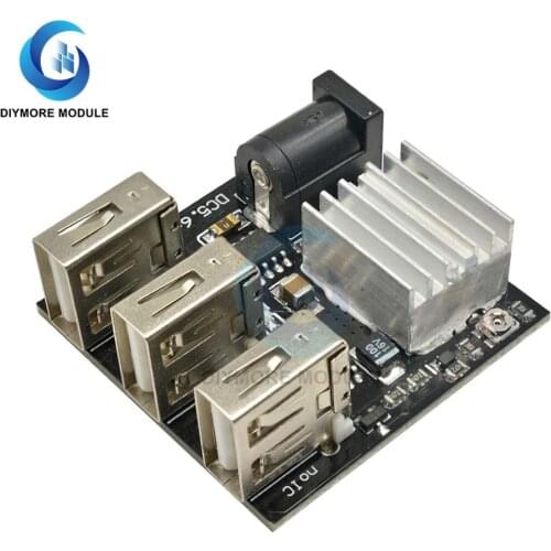 3 USB Port DC-DC 9V/12V To 5V 8A Step Down Power Supply USB Charger Module Buck Converter For Arduino/ Phone Battery Charging