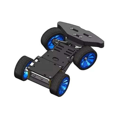 4WD RC Smart Car Chassis with S3003 Metal Servo Bearing Kit for Arduino Robot Platform DIY Kit Robot