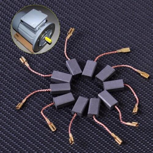 10pcs Carbon Brushes Replacement fit for BOSCH GWS 580 GWS 850 C GWS 7-115 GWS E5BE