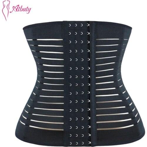 Atbuty Waist Trainer Cincher Corset Underbust Breathable Tummy Control Fajas Postpartum Belly Band Body Shaper Girdles