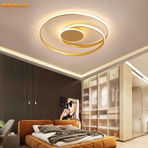 Gold/Black/White LED Chandeliers For Bedroom Dining Room Kitchen Restaurant Indoor Personalise Lighting Home Lights AC90-260V