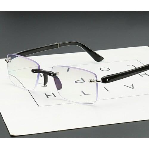 Tr90 Reading Glasses Women Men Rimless Frame High Quality Ultralight Classic Anti Blu Ray Fatigue +1 +1.5 +2 +2.5 +3 +3.5 +4