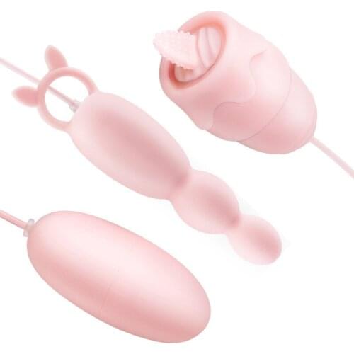 20 Frequency Jumpping Egg Tongue Licking Vaginal Stimulation Clitoris Nipple Breast Female Masturbation Adult Sex Toys for Women