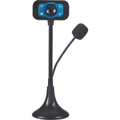 USB2.0/3.0 HD Webcam Computer Network Video Live Camera Free Drive 360° Rotary Web Camera w/ Mic LED Light Night Digital Camera