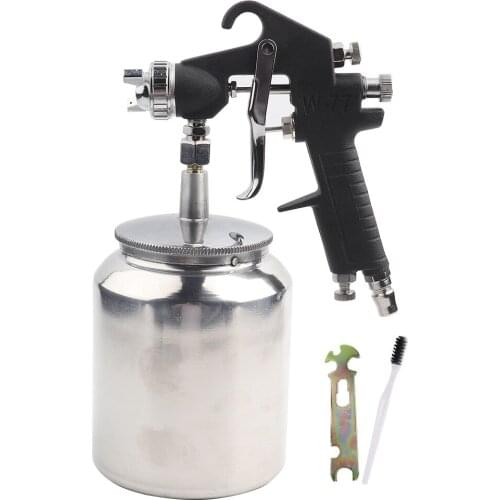 Pneumatic Spray Gun W-77-1 Car Primer Painting Sprayer 2.0mm Dia 1000ml Large Capacity Power Tool Accessories