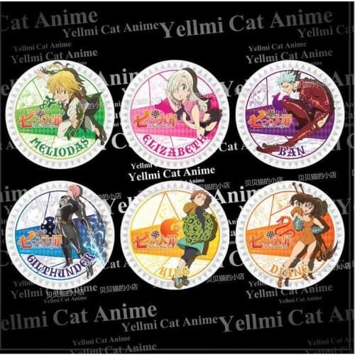 58 mm The Seven Deadly Sins coll acrylic Dragons Sin of Wrath funny badges