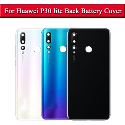 For Huawei P30 Lite Back Battery Cover Nova 4e Rear Glass Door Panel Case For Huawei P30 Lite Battery Cover Replacement Assembly