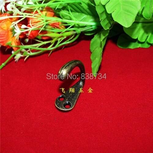 10pcs 36*36*16mm single coat small antique zinc alloy hook single special trumpet hook