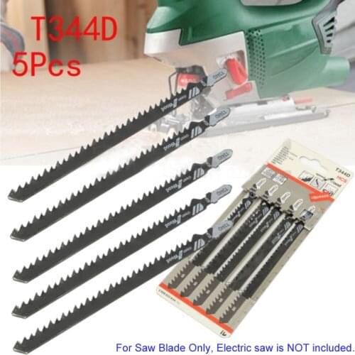 5pcs/set 6 T T-Shank Jigsaw Blades For Wood Plastics Cutting Fast Cutting Tools Teeth Length Jigsaw Blades