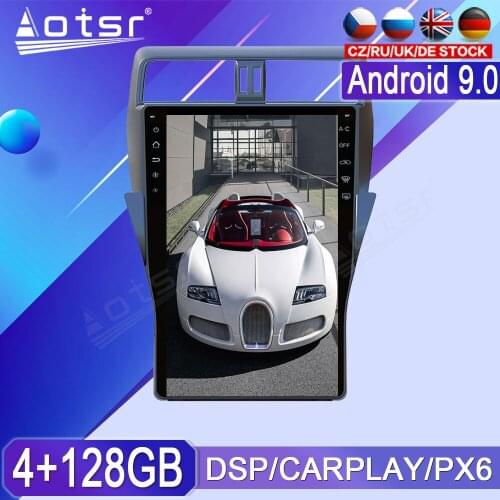 Carplay For Toyota Land Cruiser Prado 150 Android Radio Tape Recorder 2018 Car Multimedia Player Stereo Head Unit PX6 Tesla Navi