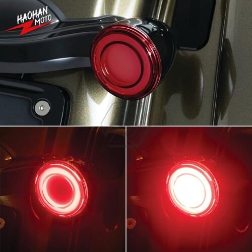 For Harley Touring Sportster XL Softail 2018-2021 Motorcycle 1157 Bullet Style LED Rear Turn Signal Conversions