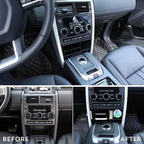 For Land Rover Discovery Sport 2015 2016 2017 Car-Styling Plastic Central Console Multifunction Storage Box Phone Tray Accessory