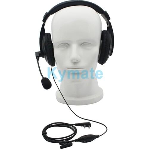 Walkie talkie PTT VOX two way radio Headset earpieces noise cancelling earphone for BaoFeng UV5R UV-82 2 Pin K Plug BF-888S