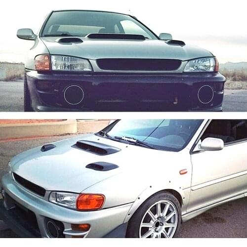 Car Hood Vent Scoop Kit Decorative Air Flow Intake Turbo Bonnet Hood Auto Hoods Vents Bonnet Cover 2PCS