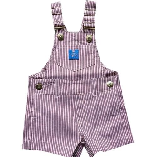 Ropa bebe niña Boy Girl Suspenders Western Style Stripe Childrens wear Suspenders Baby shorts Jumpsuit Lovely Handsome Summer