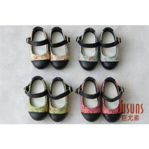 JS-086 1/6 BJD Doll shoes Inser Length 4.3CM flat shoes for YOSD BJD shoes 6-7inch Lovely Pu shoe