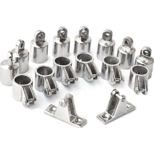 Boat Accessories Marine 316 Stainless Steel 4-Bow Bimini Top Boat Stainless Steel Fittings Marine Hardware Set Yacht Accessories