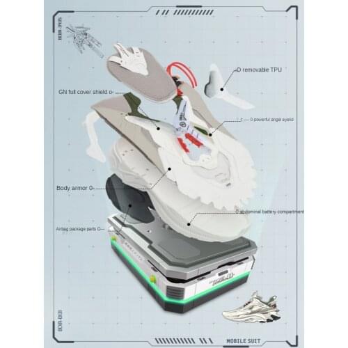 361 Degree sneakers men running shoes walking sneaker dad Shoe cushion elasticity mens sports shoe Dynames Gundam