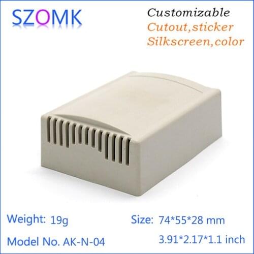 Wall box plastic housing electronic (10 pcs) 74*55*28mm electronics enclosure white enclosure case diy, industrial enclosure