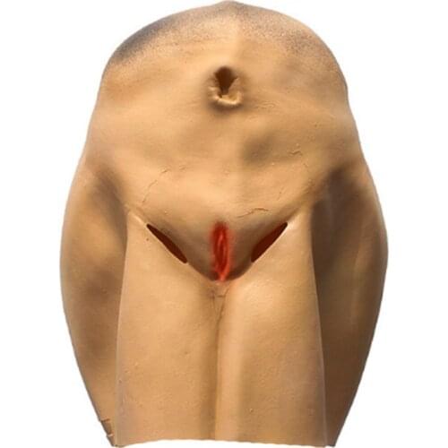 2021 New Latex Butt Head Mask Adult Ass Cosplay Prop Halloween Party Costume Accessory