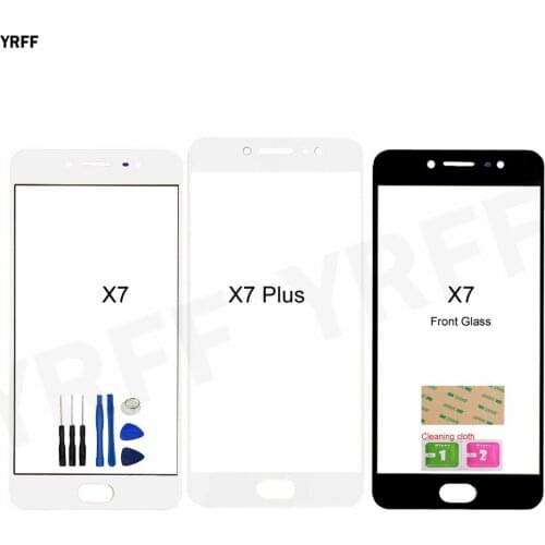 X7 Front Glass Touch Panel For VIVO X7 Plus (No Touch Screen) Outer Glass Cover Repair Assembly Parts