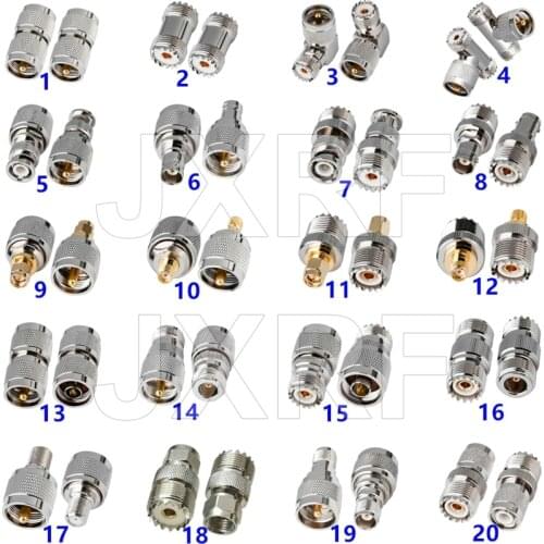 1PCS PL259 SO239 UHF To UHF SMA BNC TNC F N Type Male Female Adapter RF Connector