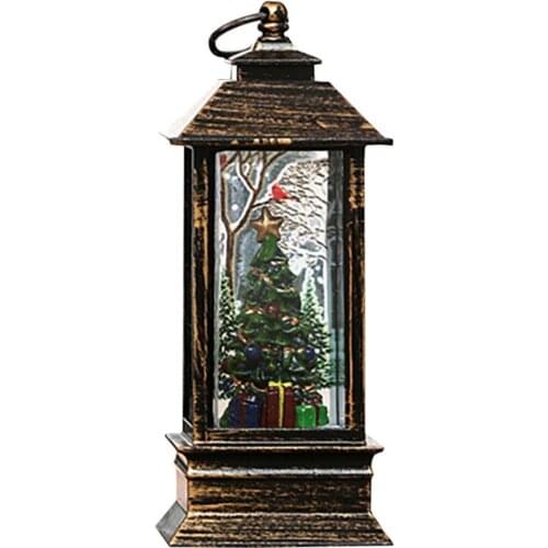 Attractive Christmas Light Eye-catching Eco-friendly Cartoon Design Plastic Glowing Xmas Santa Claus Ornament for Household