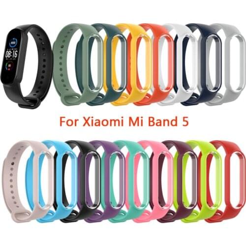 Strap For Xiaomi Mi Band 5 ремешок TPU Wristband Bracelet Replacement For Xiaomi Band 5 MiBand 5 Wrist Strap correa