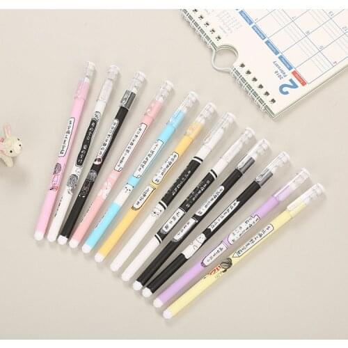 Creative New Style Painted PA Gel Pen Cute Cartoon Learning Stationery Cool Office with the Word Water-Based Pen