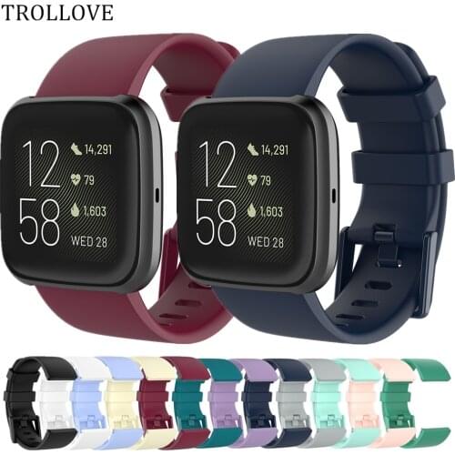 Silicone Band for Fitbit Versa 2 Soft Watchband Strap bands for Fitbit Versa / Versa Lite fit bit Smart Watch Wrist Bracelet