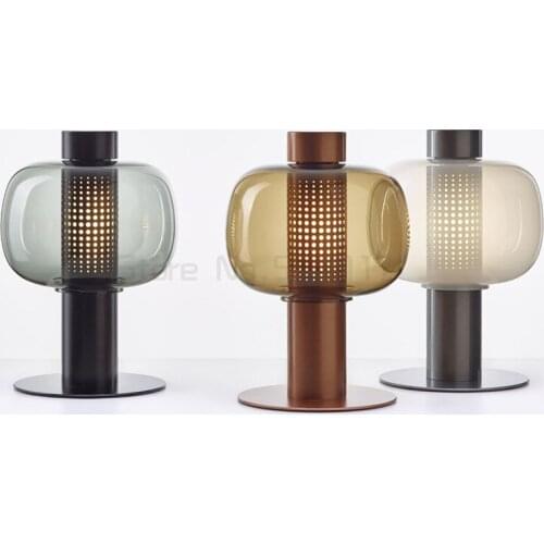 Modern Creativity Bedside Glass Table Lamps Nordic Fashion Simple Room Decoration Lights Personality Luxury Bedroom Decor
