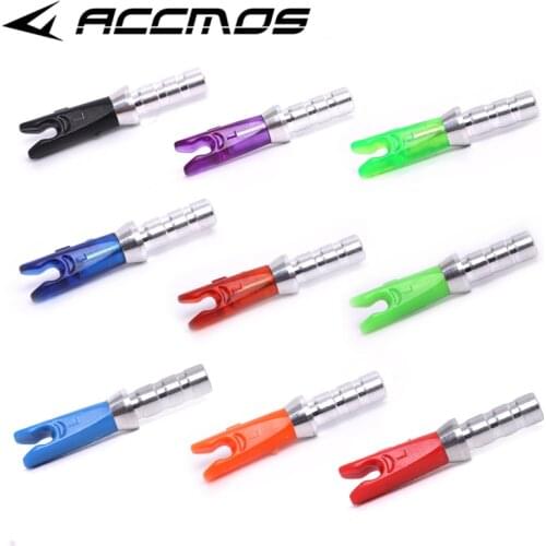 30pcs Archery ID3.2/4.2/6.2/5.2/8mm Arrow Aluminum Pin or Plastic L Nock Carbon Arrow Shaft Compound Bow Fiber Hunting Shooting
