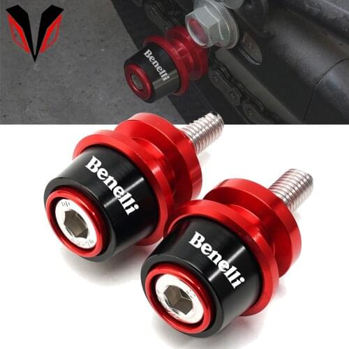 Universal 6mm Motorcycle CNC Swingarm Spools Slider Stand Screws for Benelli Leoncino 500 TRK 502 BJ600 BN500 TNT 300 302 600