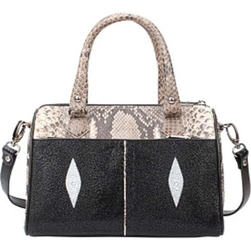 Yuanhui Thailand Pearl fish skin Female bag new Python skin joint women handbag Single shoulder bag fashion women bag