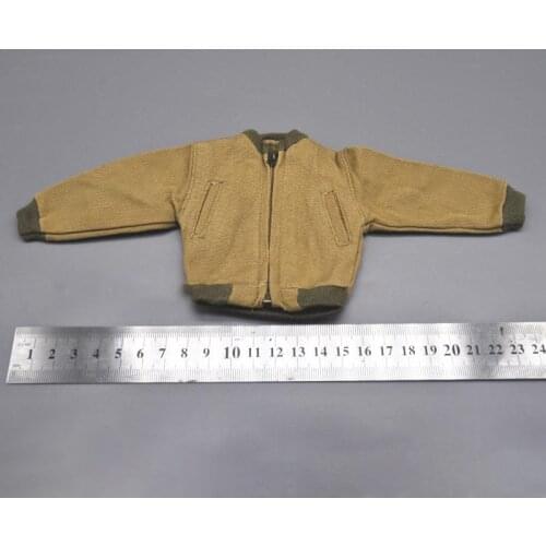 1/6 WWII USA Armored Soldier Jacket Male Top Clothes Model Fit 12'' Action Figure Body