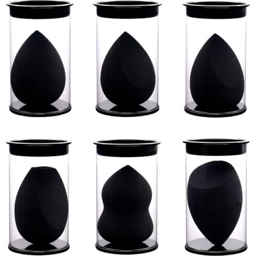 1Pcs Black Beauty Egg Makeup Cosmetic Puff Makeup Sponge Cushion Foundation Powder Sponge Beauty Tool Women Make Up Accessories