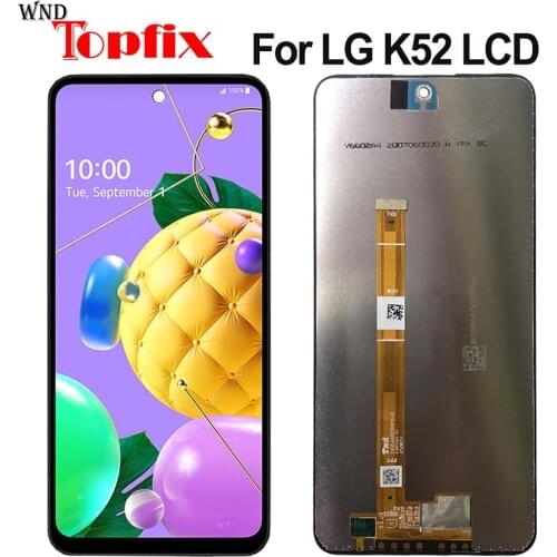100% Tested For LG K52 LCD Play Display Touch Screen Sensor Panel Digiziter Assembly New For LG K52 LCD