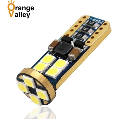 100pcs Car T10 2835 12 SMD 194 168 W5W LED Light Bulb White CANBUS NO Error License Plate Lamp Width Lights 12 LEDs