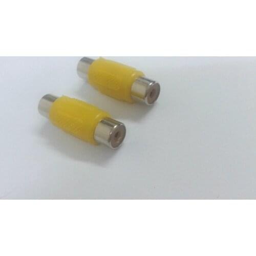 100PCS Female to Female connector Jack AV cable joiner coupler Audio Video