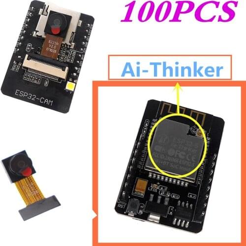 100PCS/lot ESP32-CAM ESP32-S WiFi + Bluetooth Module Camera Module OV2640 2MP 70 degree camera module